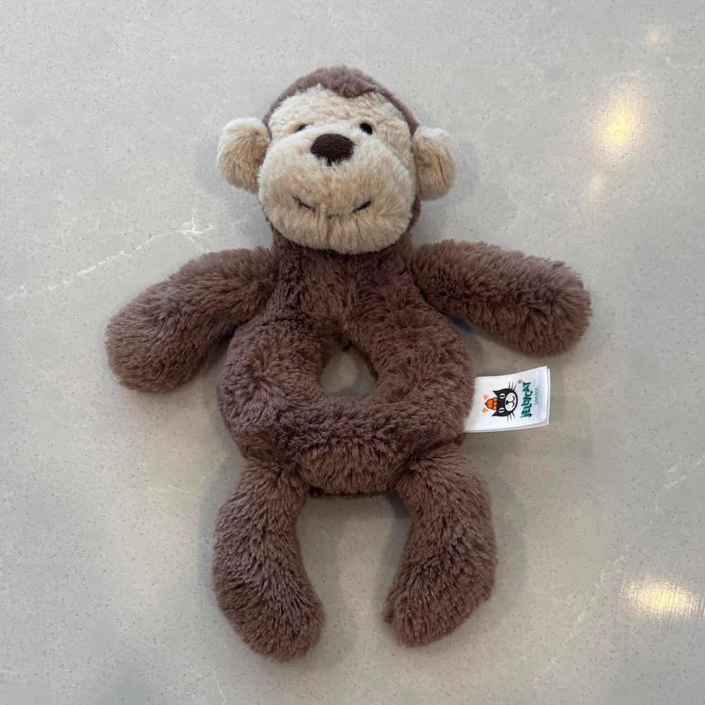 Jellycat Monkey Rattle - in like new condition